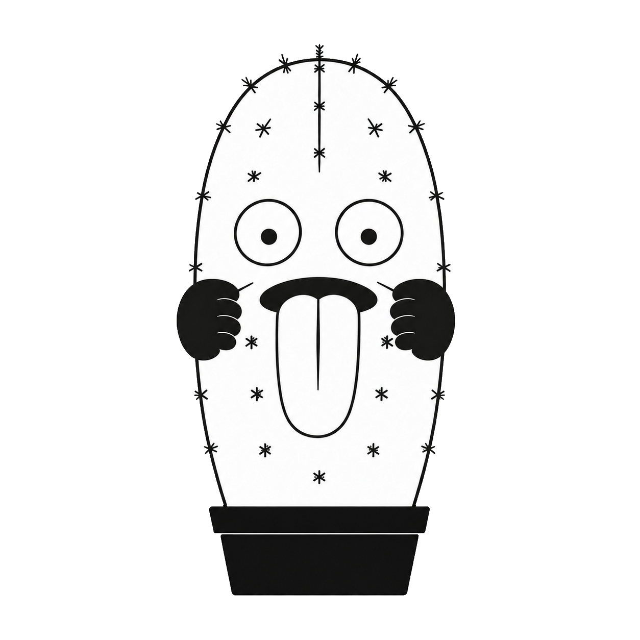 Cactus qui tire la langue